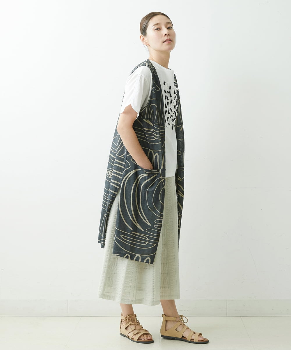 NGKGS32250 GIANNI LO GIUDICE(ジャンニ ロ ジュディチェ) [洗える・日本製]強撚天竺リボン刺繍カットソー ホワイト