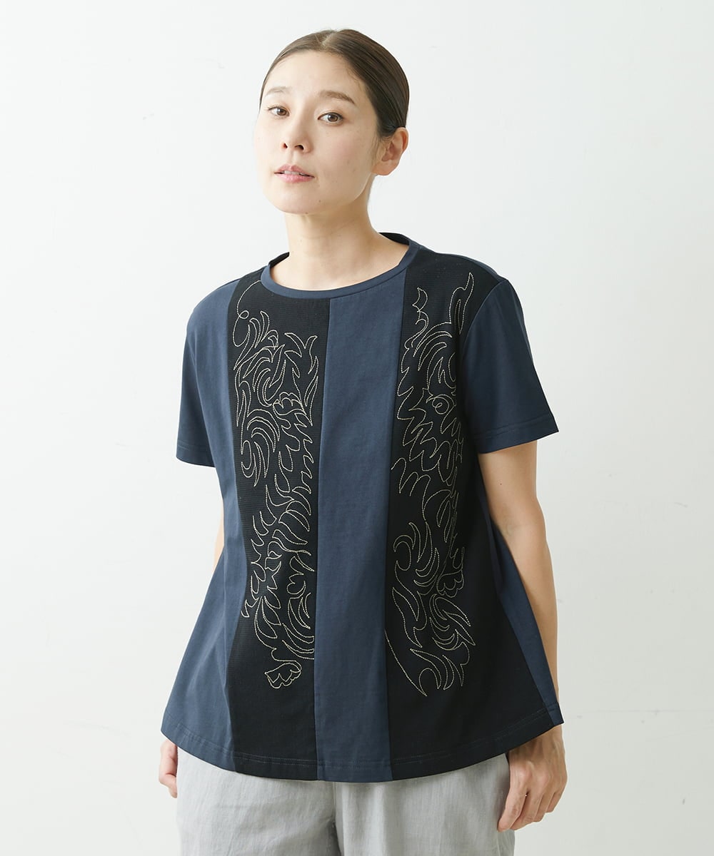 NGKGS41180 GIANNI LO GIUDICE [洗える]コットンチュールカットソー