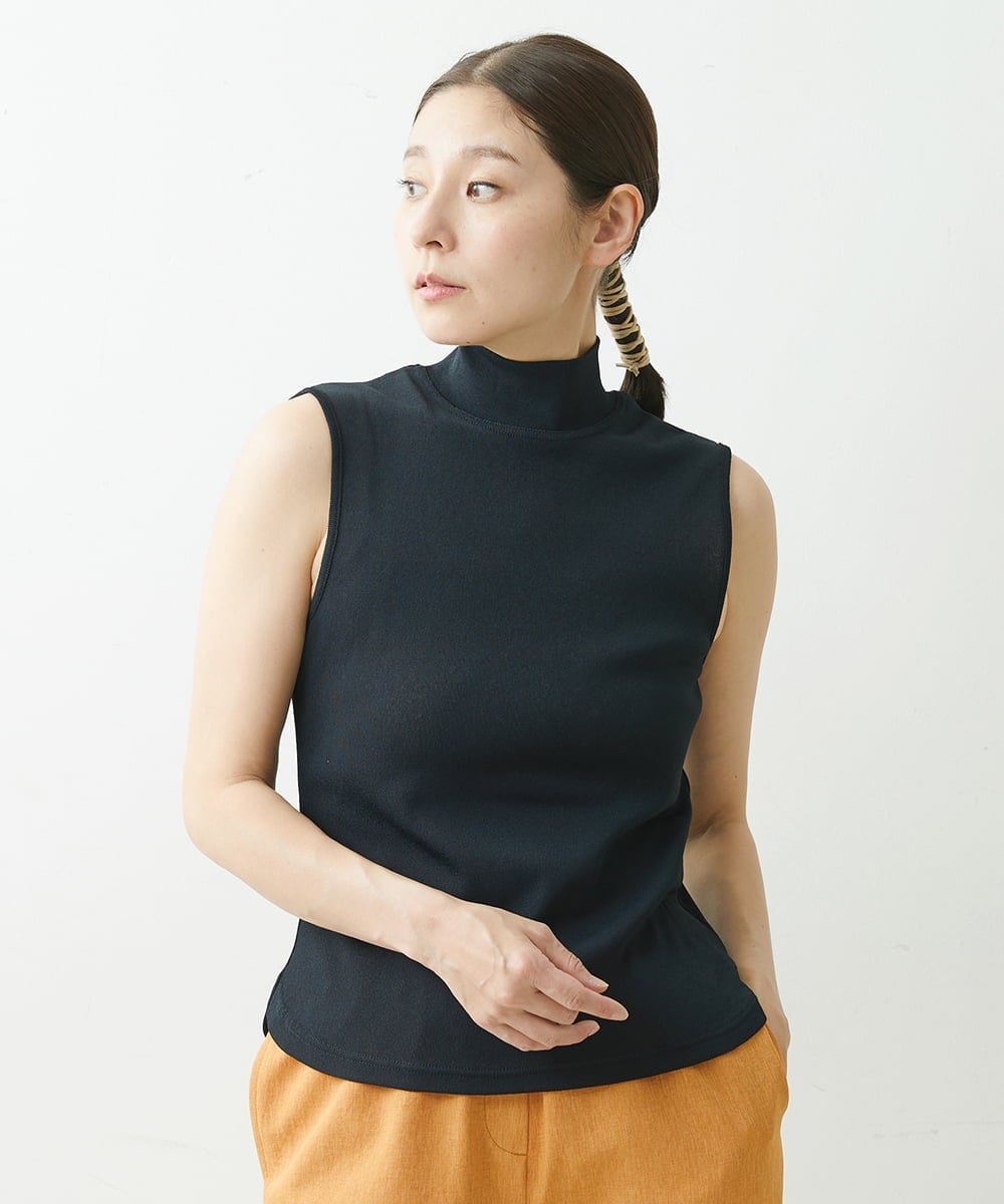 洗える・日本製]タートルネックノースリーブカットソー(カットソー・Tシャツ) GIANNI LO GIUDICE(ジャンニ ロ  ジュディチェ)｜イトキンオンラインストア