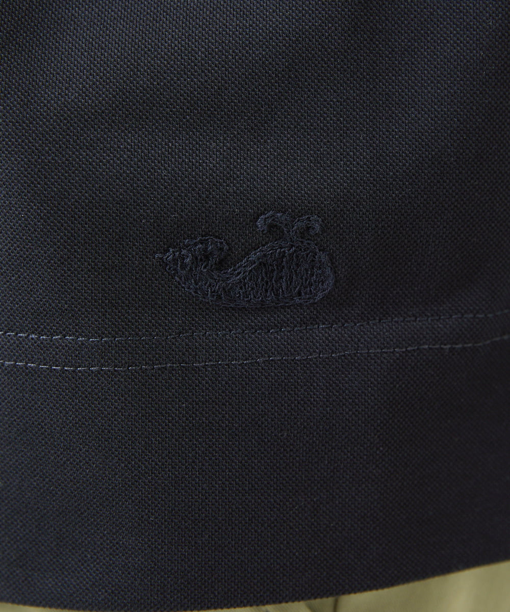 NGKGV22180 GIANNI LO GIUDICE(ジャンニ ロ ジュディチェ) [洗える]シルケットカノコ半袖プルオーバーカットソー ネイビー