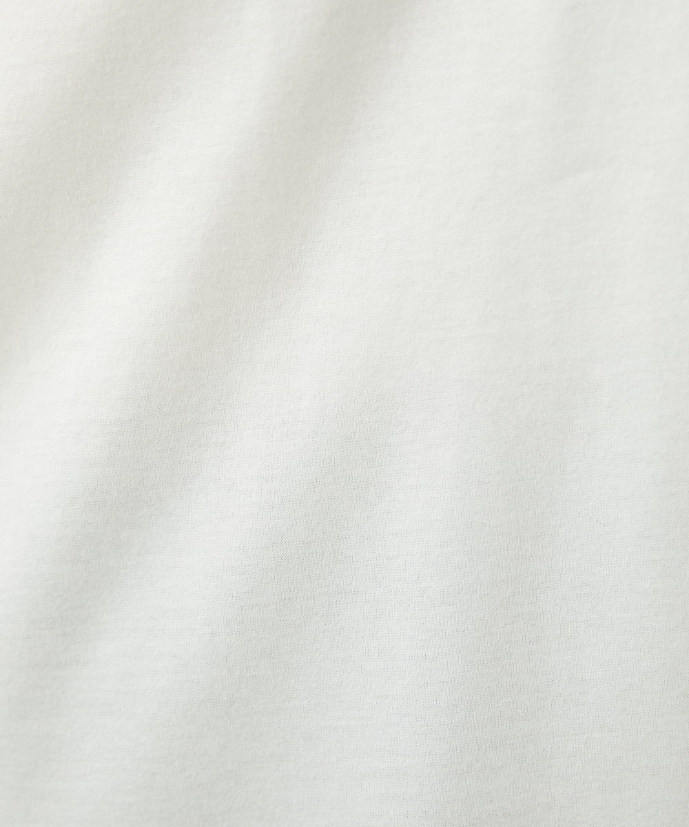 NGKGV32210 GIANNI LO GIUDICE(ジャンニ ロ ジュディチェ) [洗える・日本製]シルケット天竺カットソー ホワイト