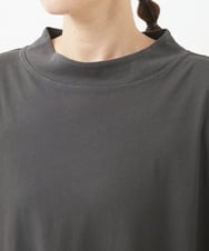 NGKGV42230 GIANNI LO GIUDICE(ジャンニ ロ ジュディチェ) [洗える]強撚コットンオーバーサイズカットソー グレーブラウン