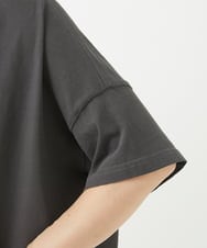 NGKGV42230 GIANNI LO GIUDICE(ジャンニ ロ ジュディチェ) [洗える]強撚コットンオーバーサイズカットソー グレーブラウン