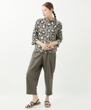 NGKGV51250 GIANNI LO GIUDICE(ジャンニ ロ ジュディチェ) [洗える・日本製]アイアスフラワープリントカットソー ベージュ