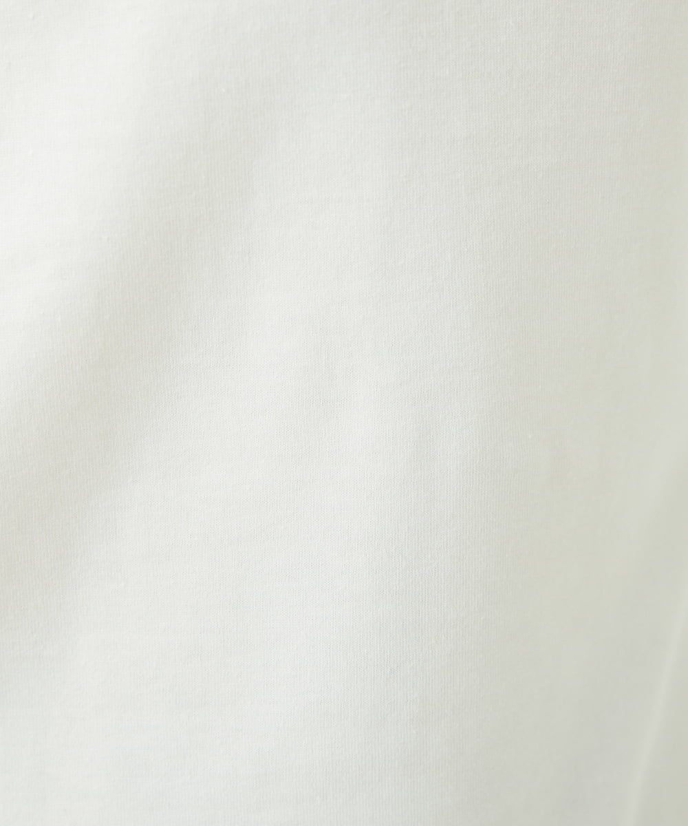 NGKGW33180 GIANNI LO GIUDICE(ジャンニ ロ ジュディチェ) [洗える・日本製]エココットンロゴカットソー ホワイト