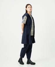 NGKHA01170 GIANNI LO GIUDICE(ジャンニ ロ ジュディチェ) [接触冷感・洗える]ジオメトリックプリントカットソープルオーバー グリーン