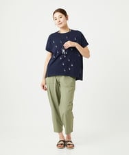 NGKHA02230 GIANNI LO GIUDICE(ジャンニ ロ ジュディチェ) [洗える]コットン天竺しずくプリントカットソープルオーバー ネイビー
