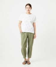 NGKHA02230 GIANNI LO GIUDICE(ジャンニ ロ ジュディチェ) [洗える]コットン天竺しずくプリントカットソープルオーバー ホワイト