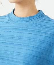 NGKHB34180 GIANNI LO GIUDICE(ジャンニ ロ ジュディチェ) [洗える]タックボーダージャガードカットソー ブルー