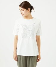 NGKHC06190 GIANNI LO GIUDICE(ジャンニ ロ ジュディチェ) [接触冷感・洗える・日本製]クールローレルスカイコット刺繍カットソー ホワイト