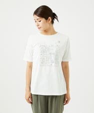 NGKHC06190 GIANNI LO GIUDICE(ジャンニ ロ ジュディチェ) [接触冷感・洗える・日本製]クールローレルスカイコット刺繍カットソー ホワイト