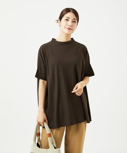 NGKHC07170 GIANNI LO GIUDICE [接触冷感・洗える・日本製]クールローレルスカイコットチュニックカットソー