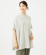 NGKHC07170 GIANNI LO GIUDICE(ジャンニ ロ ジュディチェ) [接触冷感・洗える・日本製]クールローレルスカイコットチュニックカットソー ライトグレー