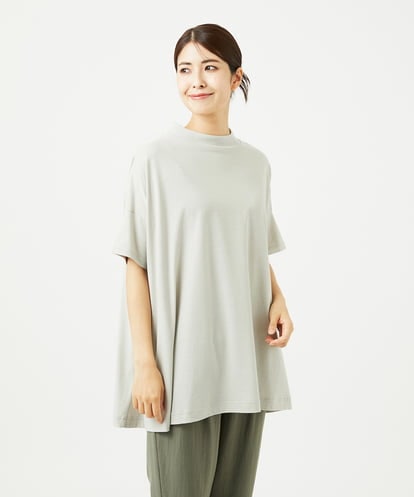 NGKHC07170 GIANNI LO GIUDICE [接触冷感・洗える・日本製]クールローレルスカイコットチュニックカットソー