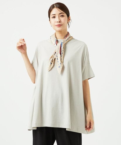 NGKHC07170 GIANNI LO GIUDICE [接触冷感・洗える・日本製]クールローレルスカイコットチュニックカットソー