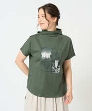 NGKHD01150 GIANNI LO GIUDICE(ジャンニ ロ ジュディチェ) [洗える]天竺フォトプリントTシャツ カーキ