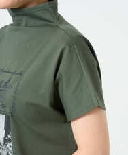 NGKHD01150 GIANNI LO GIUDICE(ジャンニ ロ ジュディチェ) [洗える]天竺フォトプリントTシャツ カーキ