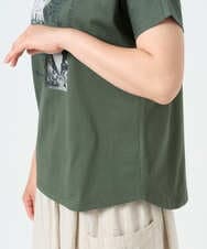 NGKHD01150 GIANNI LO GIUDICE(ジャンニ ロ ジュディチェ) [洗える]天竺フォトプリントTシャツ カーキ