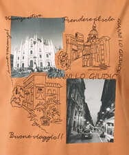 NGKHD01150 GIANNI LO GIUDICE(ジャンニ ロ ジュディチェ) [洗える]天竺フォトプリントTシャツ カーキ