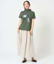 NGKHD01150 GIANNI LO GIUDICE(ジャンニ ロ ジュディチェ) [洗える]天竺フォトプリントTシャツ カーキ