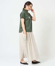 NGKHD01150 GIANNI LO GIUDICE(ジャンニ ロ ジュディチェ) [洗える]天竺フォトプリントTシャツ カーキ