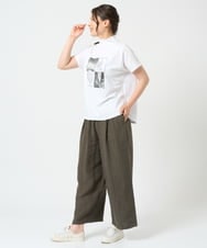 NGKHD01150 GIANNI LO GIUDICE(ジャンニ ロ ジュディチェ) [洗える]天竺フォトプリントTシャツ カーキ