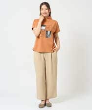 NGKHD01150 GIANNI LO GIUDICE(ジャンニ ロ ジュディチェ) [洗える]天竺フォトプリントTシャツ カーキ