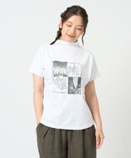 NGKHD01150 GIANNI LO GIUDICE(ジャンニ ロ ジュディチェ) [洗える]天竺フォトプリントTシャツ ホワイト