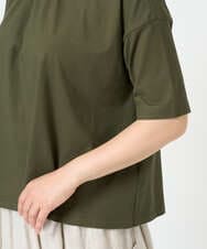 NGKHD04110 GIANNI LO GIUDICE(ジャンニ ロ ジュディチェ) [洗える・日本製]クールローレルスカイコットTシャツ カーキ