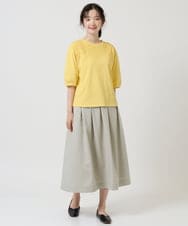 NGKHD66150 GIANNI LO GIUDICE(ジャンニ ロ ジュディチェ) [洗える]ボタニカル刺繍天竺カットソー ホワイト