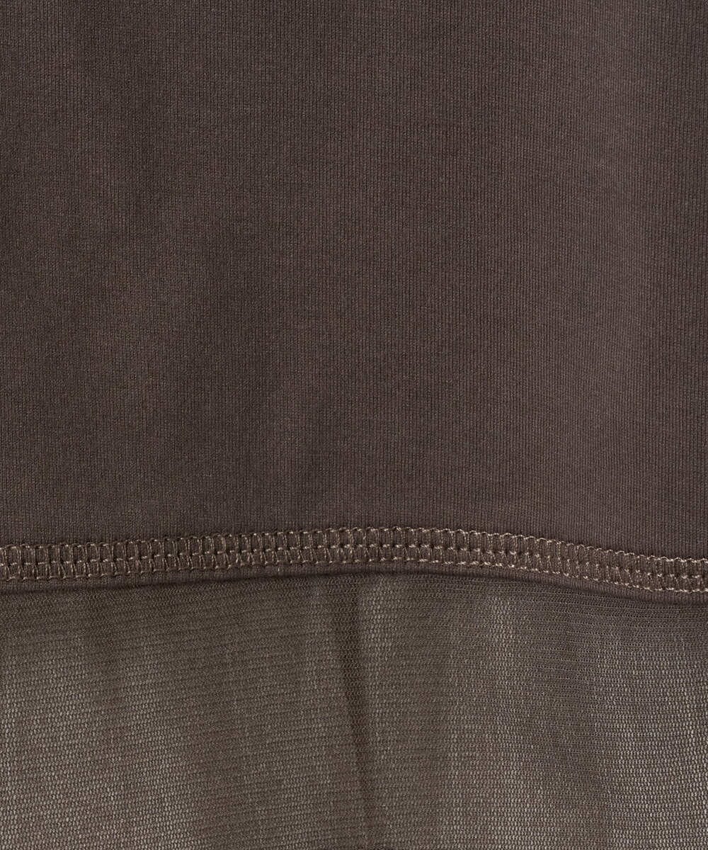 NGKHD67110 GIANNI LO GIUDICE(ジャンニ ロ ジュディチェ) [洗える]チュール切替え天竺カットソー グリーン