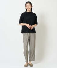 NGKHD68150 GIANNI LO GIUDICE(ジャンニ ロ ジュディチェ) [洗える・日本製]ドットタックハイネックカットソー ブルー