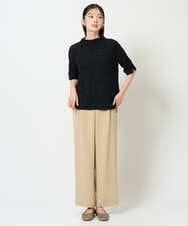 NGKHD68150 GIANNI LO GIUDICE(ジャンニ ロ ジュディチェ) [洗える・日本製]ドットタックハイネックカットソー ブルー