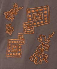 NGKHE61170 GIANNI LO GIUDICE(ジャンニ ロ ジュディチェ) 【洗える】コットン天竺刺繍カットソー ラベンダー