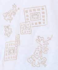 NGKHE61170 GIANNI LO GIUDICE(ジャンニ ロ ジュディチェ) 【洗える】コットン天竺刺繍カットソー ラベンダー