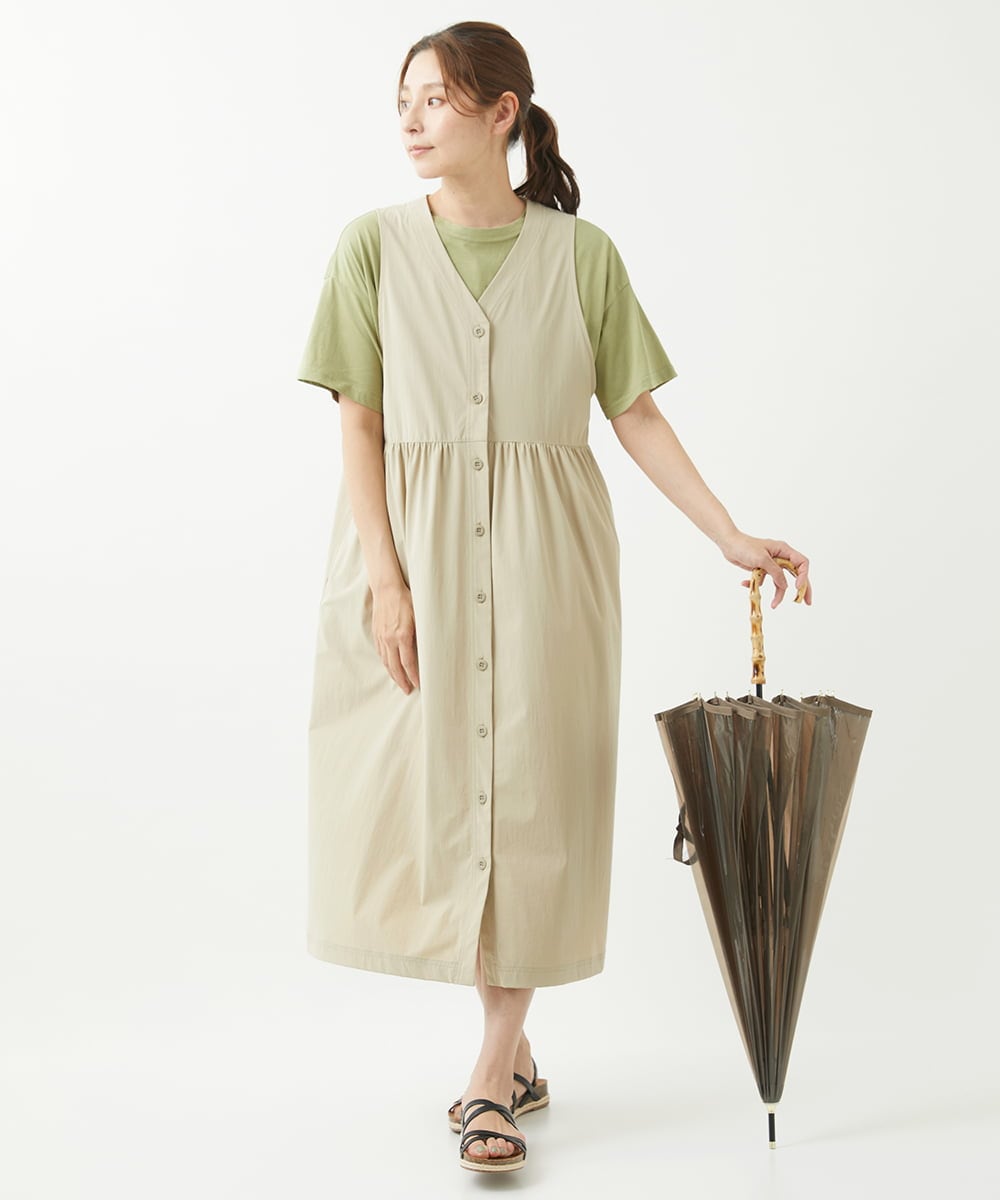 NGKHW01170 GIANNI LO GIUDICE(ジャンニ ロ ジュディチェ) [洗える]コットン天竺刺繍カットソー ライトグリーン