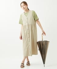 NGKHW01170 GIANNI LO GIUDICE(ジャンニ ロ ジュディチェ) [洗える]コットン天竺刺繍カットソー ライトグリーン