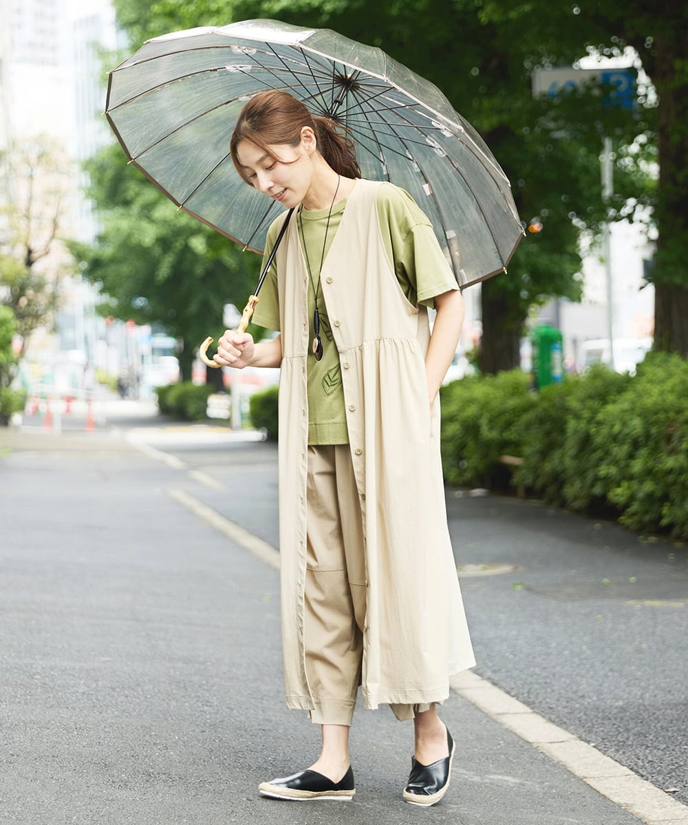 NGKHW01170 GIANNI LO GIUDICE(ジャンニ ロ ジュディチェ) [洗える]コットン天竺刺繍カットソー ライトグリーン