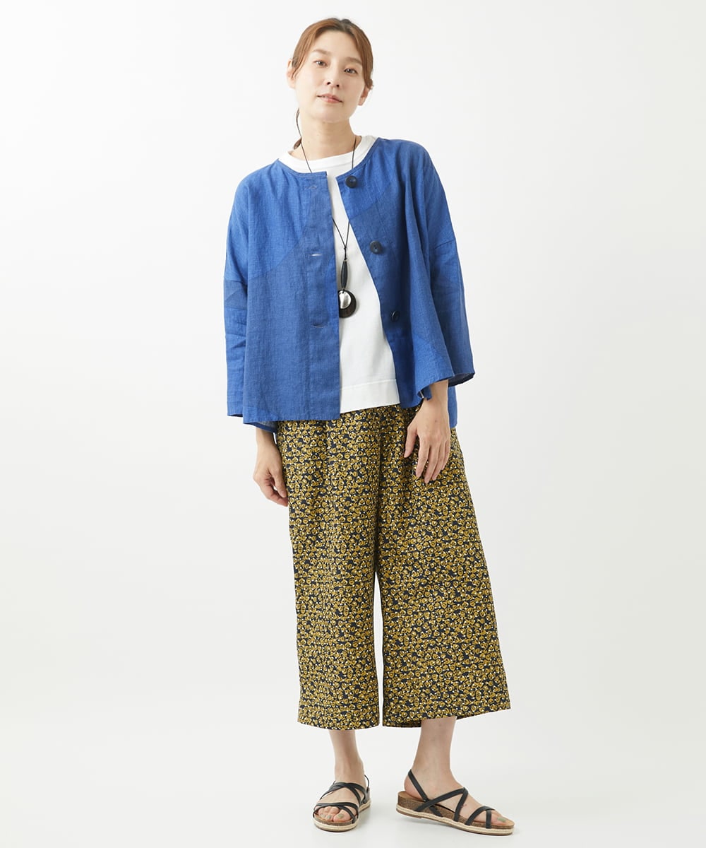NGKHW01170 GIANNI LO GIUDICE(ジャンニ ロ ジュディチェ) [洗える]コットン天竺刺繍カットソー ホワイト
