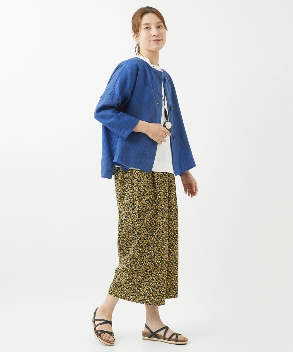 NGKHW01170 GIANNI LO GIUDICE(ジャンニ ロ ジュディチェ) [洗える]コットン天竺刺繍カットソー ホワイト