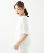 NGKHW01170 GIANNI LO GIUDICE(ジャンニ ロ ジュディチェ) [洗える]コットン天竺刺繍カットソー ホワイト
