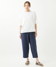 NGKHW06230 GIANNI LO GIUDICE(ジャンニ ロ ジュディチェ) [洗える]ウォッシャブルリネンＴブラウス ホワイト