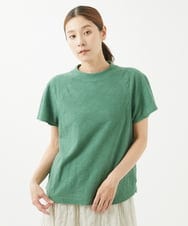 NGKHW10100 GIANNI LO GIUDICE(ジャンニ ロ ジュディチェ) [洗える・日本製]フラワージャガードカットソー グリーン