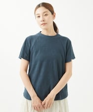 NGKHW10100 GIANNI LO GIUDICE(ジャンニ ロ ジュディチェ) [洗える・日本製]フラワージャガードカットソー ライトブルー