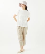NGKHW10100 GIANNI LO GIUDICE(ジャンニ ロ ジュディチェ) [洗える・日本製]フラワージャガードカットソー ホワイト