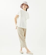 NGKHW10100 GIANNI LO GIUDICE(ジャンニ ロ ジュディチェ) [洗える・日本製]フラワージャガードカットソー ホワイト