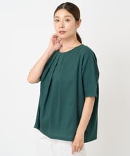 NGKHW20220 GIANNI LO GIUDICE(ジャンニ ロ ジュディチェ) [洗える]ビワコットンドルマンスリーブカットソー グリーン