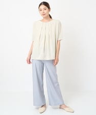 NGKHW20220 GIANNI LO GIUDICE(ジャンニ ロ ジュディチェ) [洗える]ビワコットンドルマンスリーブカットソー オフホワイト
