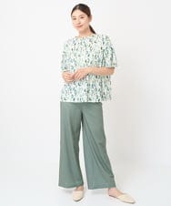 NGKHW23220 GIANNI LO GIUDICE(ジャンニ ロ ジュディチェ) [洗える・日本製]クレセントプリントカットソー ホワイト