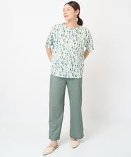 NGKHW23220 GIANNI LO GIUDICE(ジャンニ ロ ジュディチェ) [洗える・日本製]クレセントプリントカットソー ホワイト